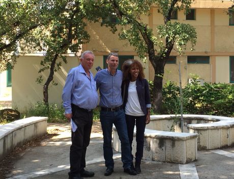 ח''כ ברושי ומנכלית הפורום הציבורי, רוני מלכאי אייריש, בביקור באלוני יצחק